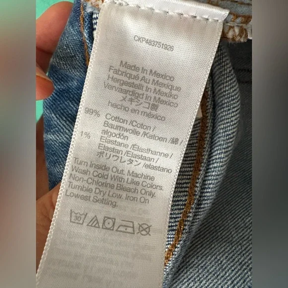 Madewell curvy 90 s straight crop jeans size 28 - Picture 4 of 5